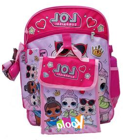 L.O.L. Surprise lol Girls School Book bag Backpack Lunch Box