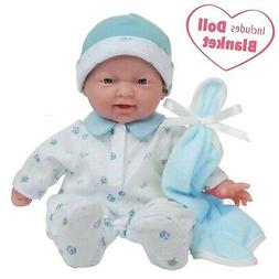 JC Toys, La Baby 11-inch Washable Soft Body Boy Baby Doll wi