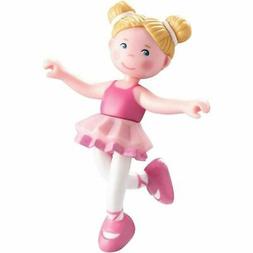HABA Little Friends Lena - 4" Bendy Ballerina Doll Figure wi
