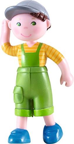 HABA Little Friends Farm Boy Nils - 4" Bendy Doll Figure wit