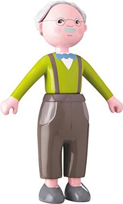 HABA Little Friends Grandpa Kurt - 4.5" Bendy Doll Grandfath