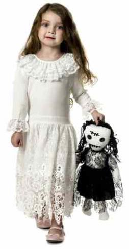 Little Miss Voodoo Doll Ghost Zombie Fancy Dress Up Hallowee