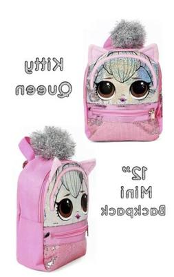 LOL Surprise Doll Kitty Queen Mini Backpack 12&rdquo; New With T