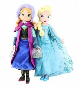 Lovely 16" Frozen Elsa & Anna Princess Stuffed Toy Plush Dol