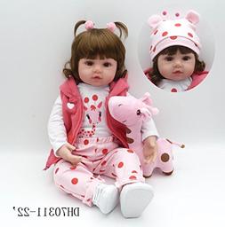 Pinky 24 Inch 61cm Lovely Reborn Baby Girl Doll Reborn Toddl
