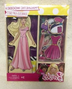 Barbie Magnetic Wooden Dress-Up Set New