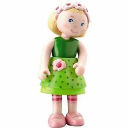 HABA Little Friends Mali - 4" Bendy Girl Doll Figure with Bl
