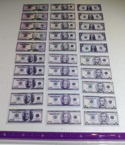 Miniature Money for American Girl 18" Dolls! $1 5 10 20 50 1