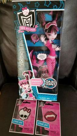 Monster High Dead Tired Draculaura Doll 2010 NIB & Body Jewl