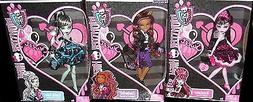 Gift Set Of 3 Draculaura Frankie & Clawdeen Bundle