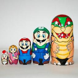 Mario Toy For Kids Modern Russian Matryoshka Stacking Doll S