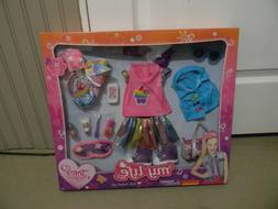 NEW IN BOX MY LIFE as JOJO SIWA 15 PIECE TRAVEL SET 18 INCH 