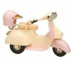 NEW OUR GENERATION PINK & CREAM STYLING STLIN SCOOTER & HELM