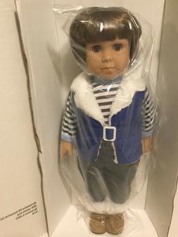 New The Lakeside Collection 18 Inch doll Brown Long Hair & E