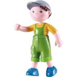 HABA Little Friends Nils - 4" Bendy Boy Doll Figure with Cap