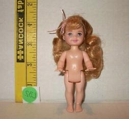 MATTEL NUDE CE Barbie KELLY CLUB  SANDY WAVY HAIR 4 INCH DOL