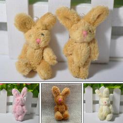 Pack of 2* Easter Rabbit Gift for Kids Mini Plush Key Chain 
