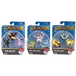 Pokemon Go Eevee Evolution Family Action Figure Toys Monster
