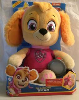 Paw Patrol Snuggle Up Lights and Sounds Skye Doll Plush Toy 