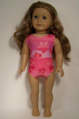 PINK LAVENDER Bathing SwimSuit Doll Clothes For 18" American