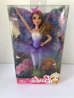 Purple Barbie Doll Ballerina Fairy Tale Magic small doll wit