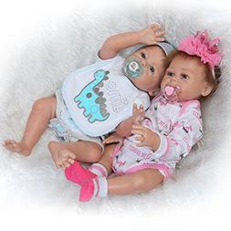 Twin Anatomically Correct , 20 Inch Realistic Newborn Baby T