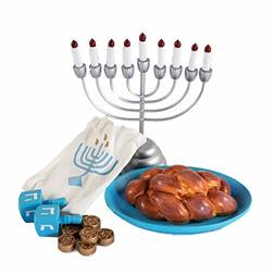 The Queen&rsquo;s Treasures Hanukkah Play Set! Menorah with 9 Re
