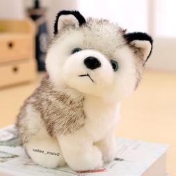 Realistic Husky Dog Plush Toy Stuffed Animal Soft Wolf Pet D