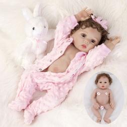 Full Body Vinyl Silicone Girl Doll Newborn Bath 11"
