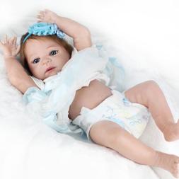 22" Lifelike Newborn Babies Full Vinyl Silicone Baby Girl Do