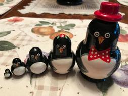 Penquins Beautiful Set 5 Pieces Nice Gift For Kids!