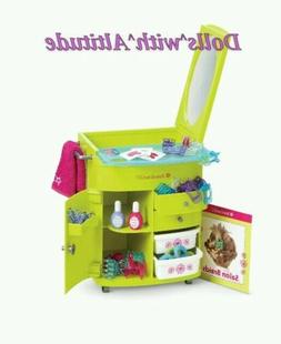 American Girl SALON CENTER HAIR STYLING CADDY Cart NEW IN BO