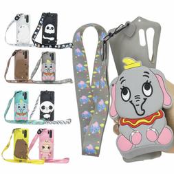 For Samsung Note 10+ S10 S9 S8 Girl's Cartoon Doll Stand Str