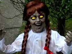 SEE VIDEO! Life Size Animated Annabelle Halloween Prop Doll 