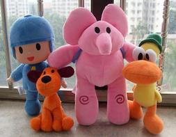 4PC/Set Pocoyo Elly Pato Loula Plush Stuffed Figure Toy Doll