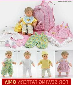 SEWING PATTERN! MAKE BITTY BABY/TWINS CLOTHES! DOLL CARRIER~