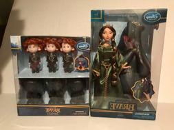 Disney Store Brave Queen Elinor and Bears Dolls