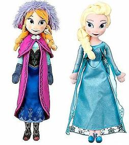 Disney Store Frozen 20" inches Elsa And Anna Plush Soft Doll