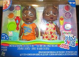 NEW Baby Alive Super Snacks Snackin' TWINS LUKE AND LILY AFR