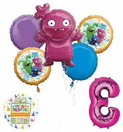 3rd Birthday Party Supplies 34" Pink Number 3 Ball