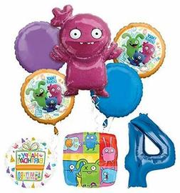 Party Supplies 4th Birthday Balloon Bouquet Decor