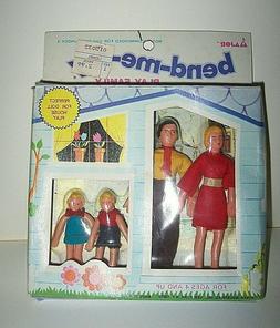 Vintage NEW Doll House Bend Me Bendable Play Family Mom, Dad