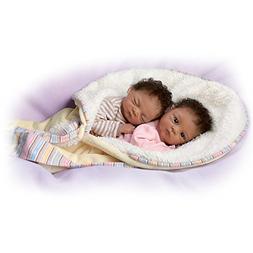 13" Waltraud Hanl Jada And Jayden Lifelike Twin Baby Doll Se