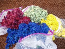 Washed Dyed Teeswater Wool Locks Ringlets Felting Doll Hair 