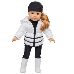 - 5 Pc Clothes Set W Jacket, Shirt, Hat, Boots, And Leggings